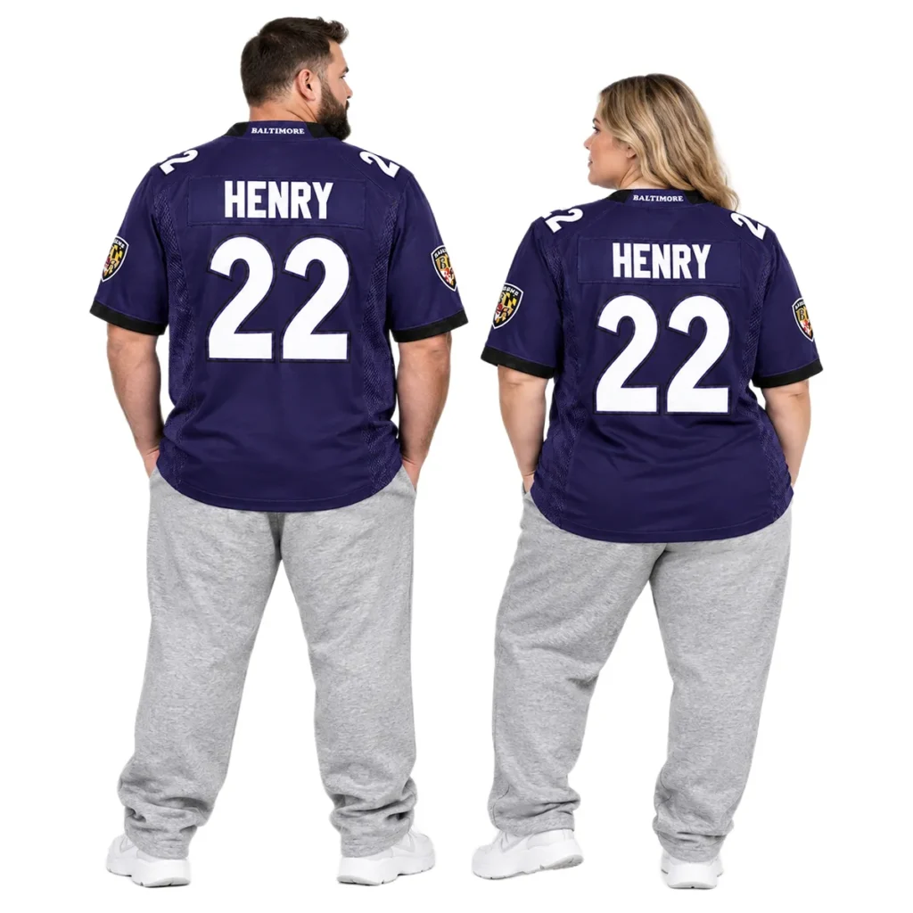 Ravens Derrick Henry Jersey Game Day Dynamic Big & Tall