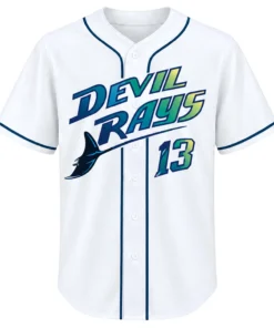 Rays White Jersey Junior Caminero Valuable Fanwear