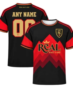 Real Salt Lake Black Jersey 2026 Bold Red Edition