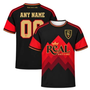 Real Salt Lake Black Jersey 2026 Bold Red Edition