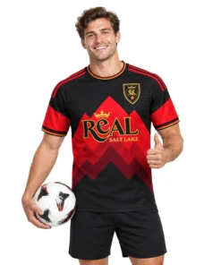 Real Salt Lake Black Jersey 2026 Bold Red Edition