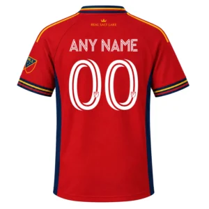 Real Salt Lake Red Custom Jersey Bold Adult Kids