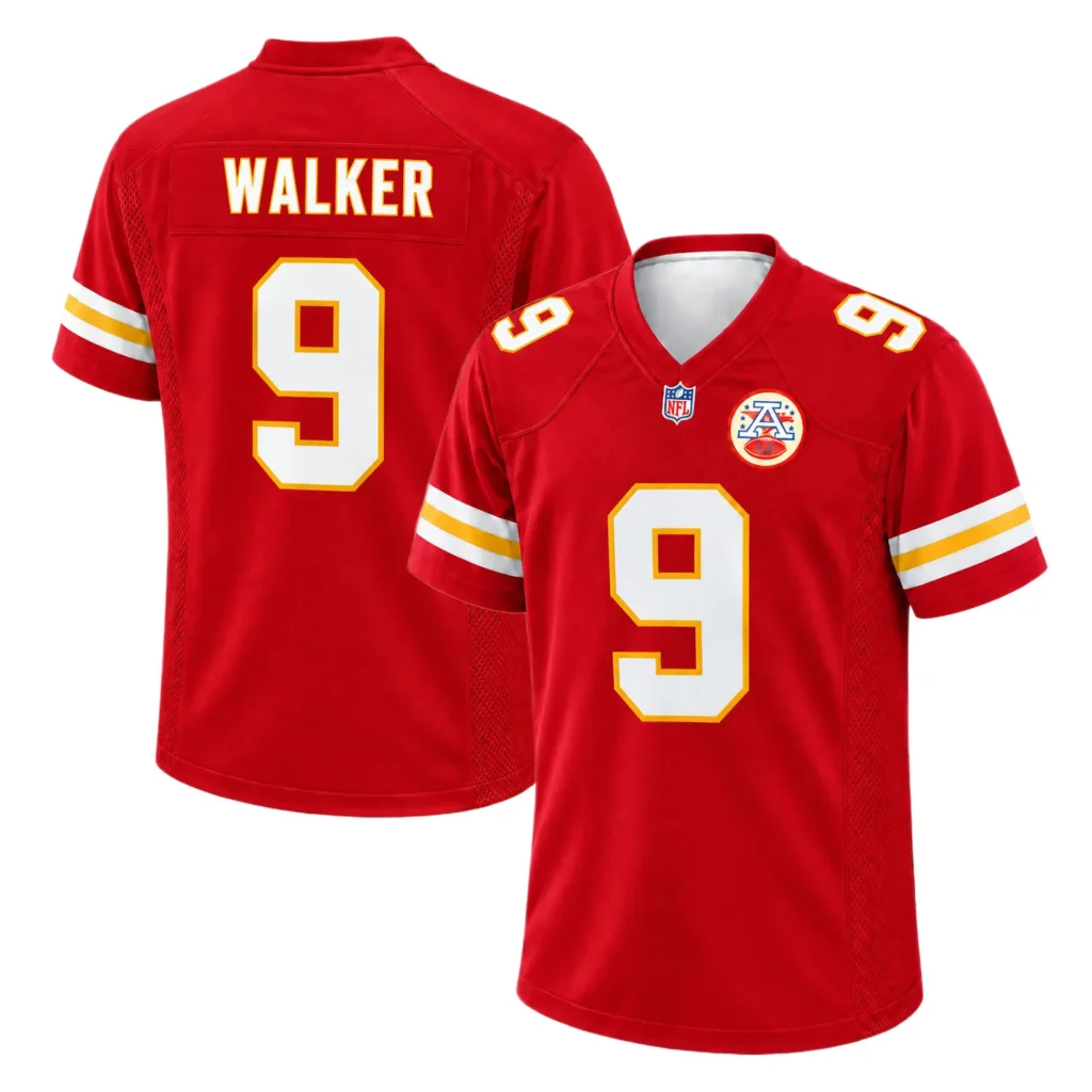 Red Kenneth Walker Chiefs Jersey Game Day Upbeat