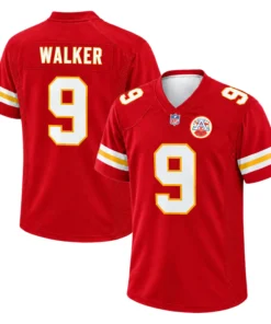 Red Kenneth Walker Chiefs Jersey Game Day Upbeat