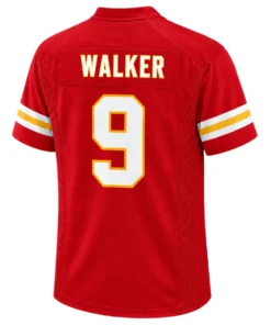 Red Kenneth Walker Chiefs Jersey Game Day Upbeat
