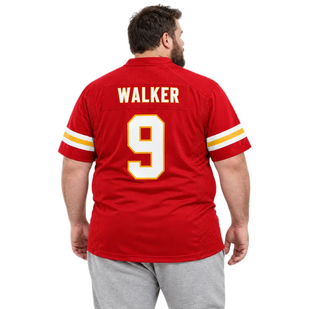Red Kenneth Walker Chiefs Jersey Game Day Upbeat
