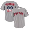 Red Sox Custom Jersey Personalized Bold Name & Number Patriotic