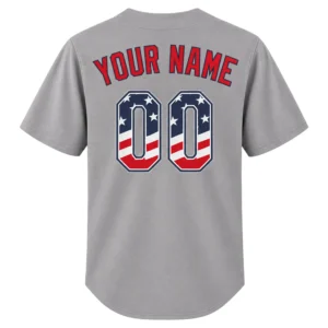 Red Sox Custom Jersey Personalized Bold Name & Number Patriotic
