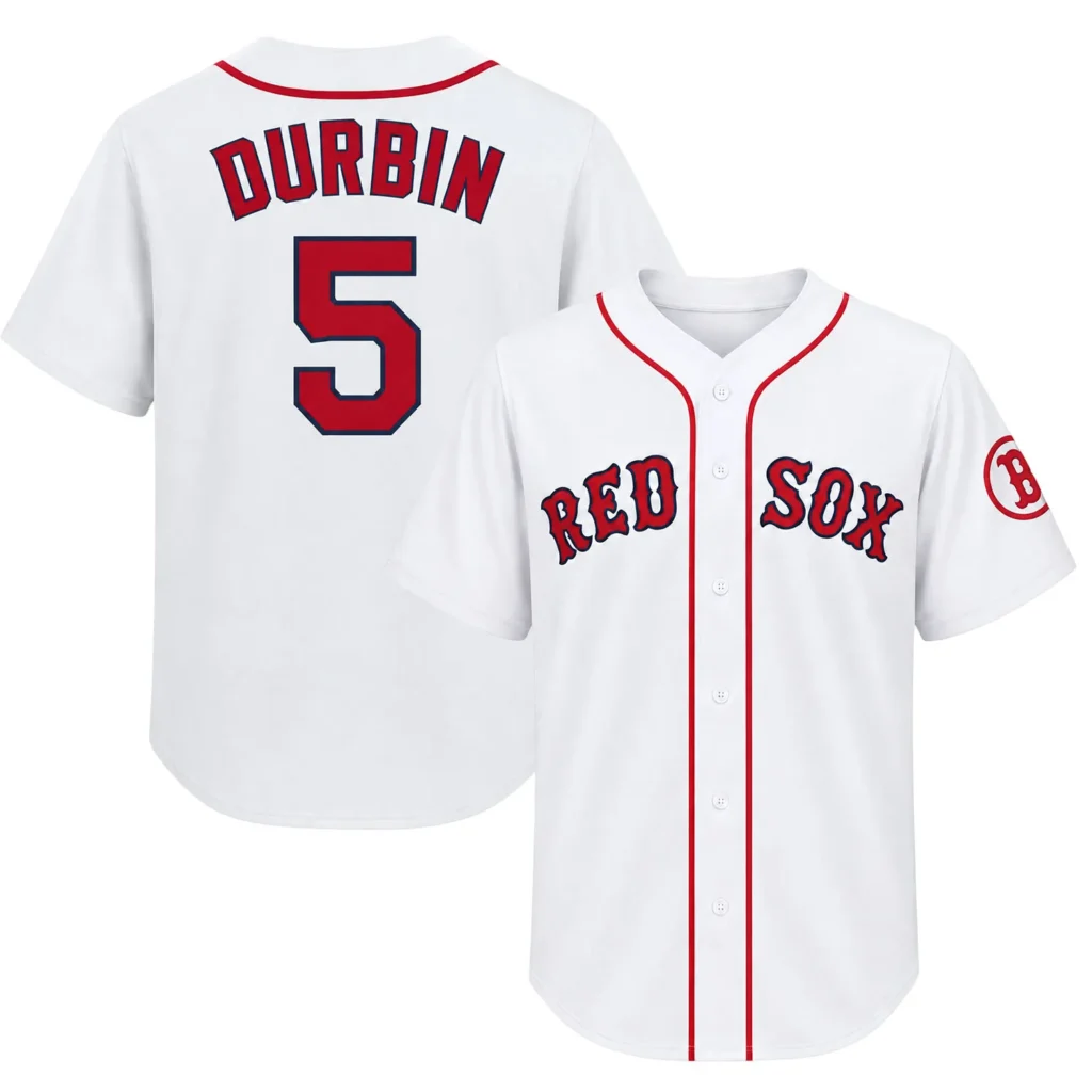 Red Sox Jersey Caleb Durbin Home Jersey Elite Fan Gear