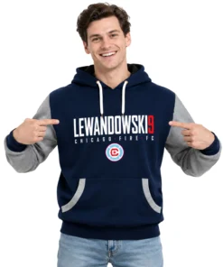 Robert Lewandowski Fleece Hoodie Chicago Fire Team Apparel
