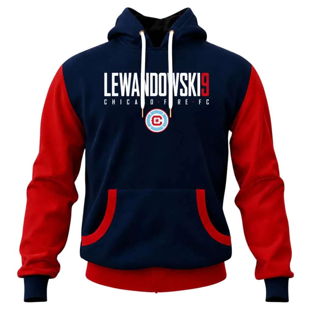 Robert Lewandowski Pullover Hoodie Dynamic Chicago Fire Style