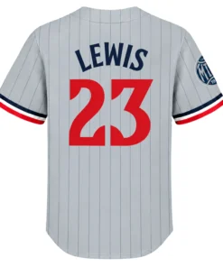 Royce Lewis Gray Twins Jersey Unique Road Pinstripe