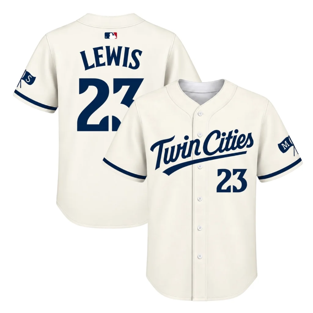 Royce Lewis Twins Cream Jersey Vibrant Twin Cities