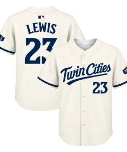 Royce Lewis Twins Cream Jersey Vibrant Twin Cities