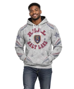 RSL Fleece Hoodie Remarkable Retro Gray