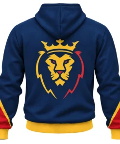 RSL Soccer Hoodie Bold Red Navy Gold Design