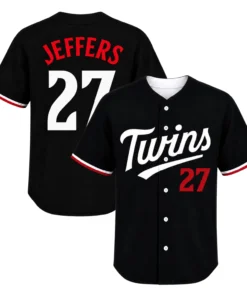 Ryan Jeffers Minnesota Twins Jersey Dynamic Black