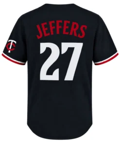Ryan Jeffers Twins Baseball Jersey Bold Black Alternate