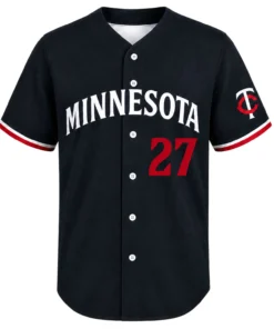 Ryan Jeffers Twins Baseball Jersey Bold Black Alternate