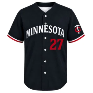 Ryan Jeffers Twins Baseball Jersey Bold Black Alternate