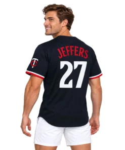 Ryan Jeffers Twins Baseball Jersey Bold Black Alternate