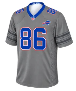 S-7XL Dalton Kincaid Gray Football Jersey Stunning Bills Wear