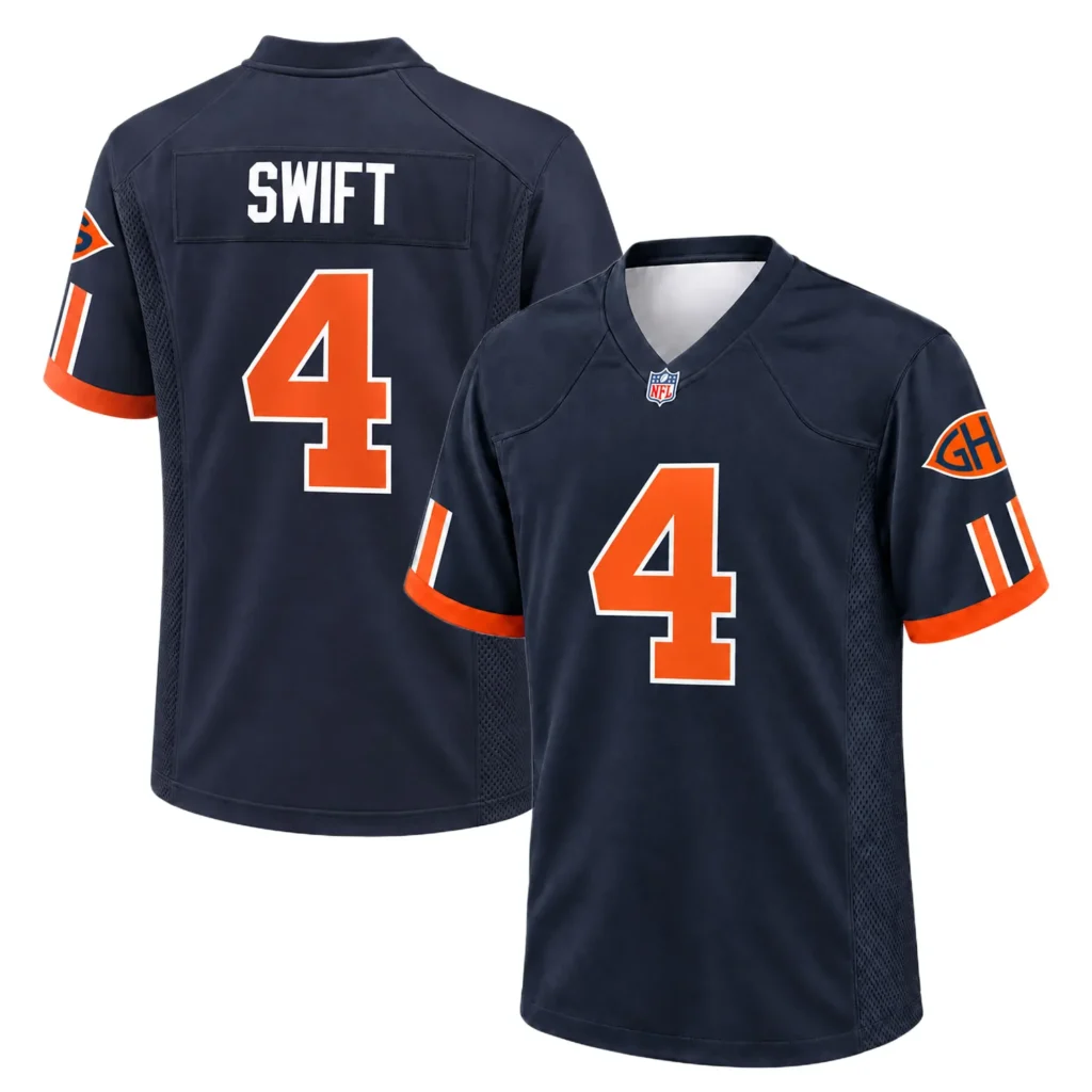 S-7XL D'Andre Swift Chicago Bears Jersey Dynamic NFL apparel