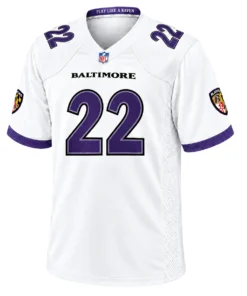 S-7XL Derrick Henry Baltimore White Jersey Bold MLB Wear