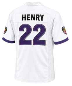 S-7XL Derrick Henry Baltimore White Jersey Bold MLB Wear