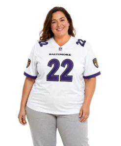S-7XL Derrick Henry Baltimore White Jersey Bold MLB Wear
