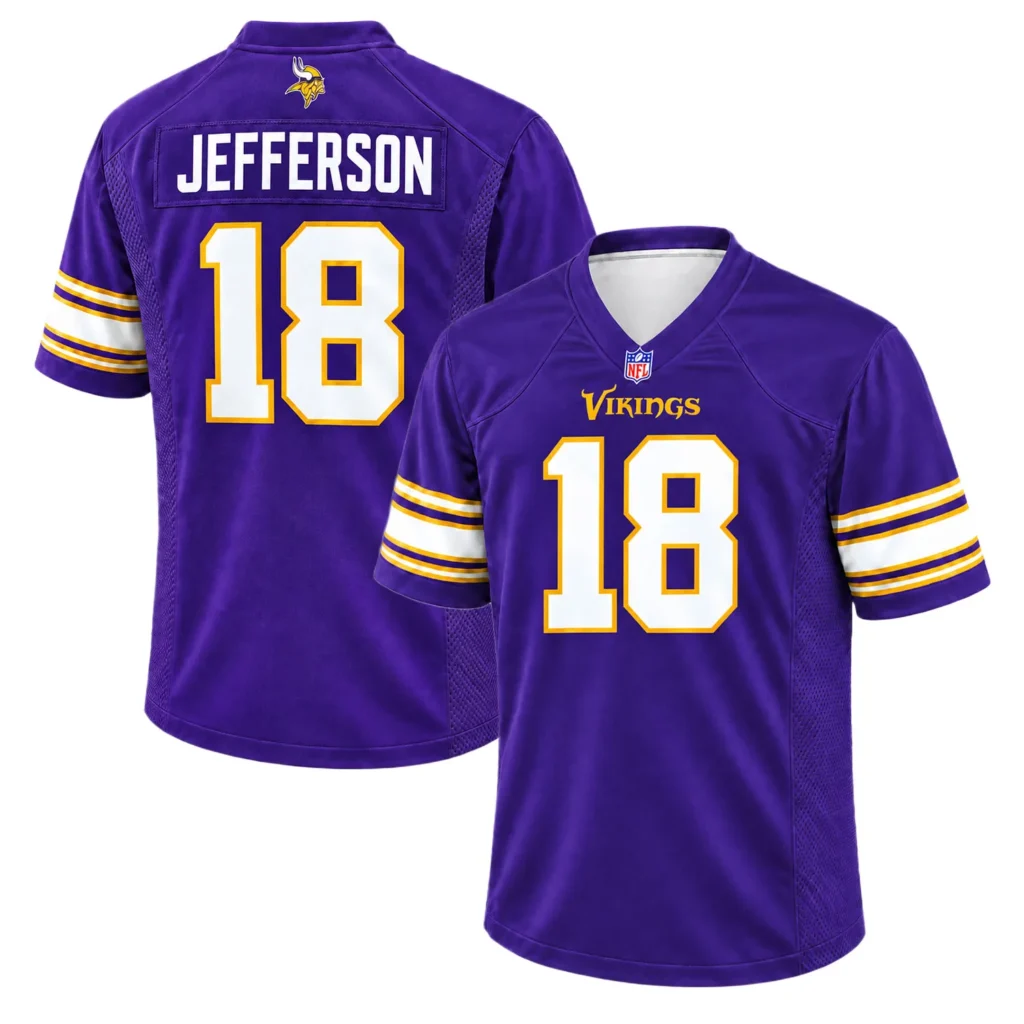 S-7XL Minnesota Vikings Jersey Jefferson Spectacular Fanwear