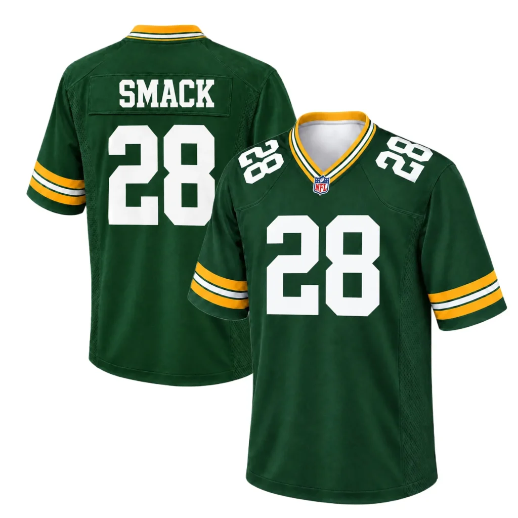 S-7XL Trey Smack Packers Jersey Game Day Radiant Fan Style