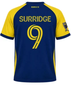 Sam Surridge Nashville SC Navy Jersey Dynamic Soccer Style
