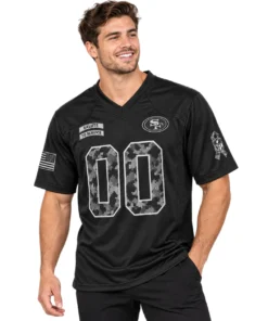 San Francisco 49ers Black Jersey Bold 2026 Salute to Service