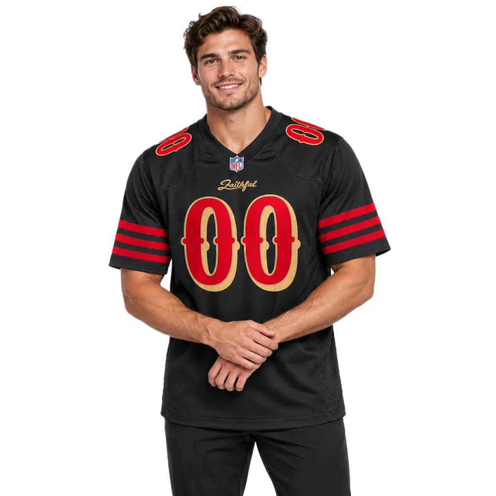 San Francisco 49ers Black Jersey Elite Rivalries Style