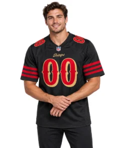 San Francisco 49ers Black Jersey Elite Rivalries Style