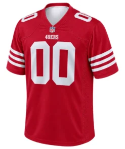 San Francisco 49ers Red Jersey Bold Custom Team Game
