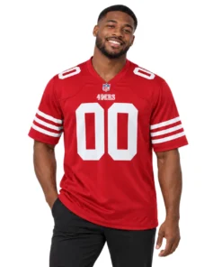 San Francisco 49ers Red Jersey Bold Custom Team Game