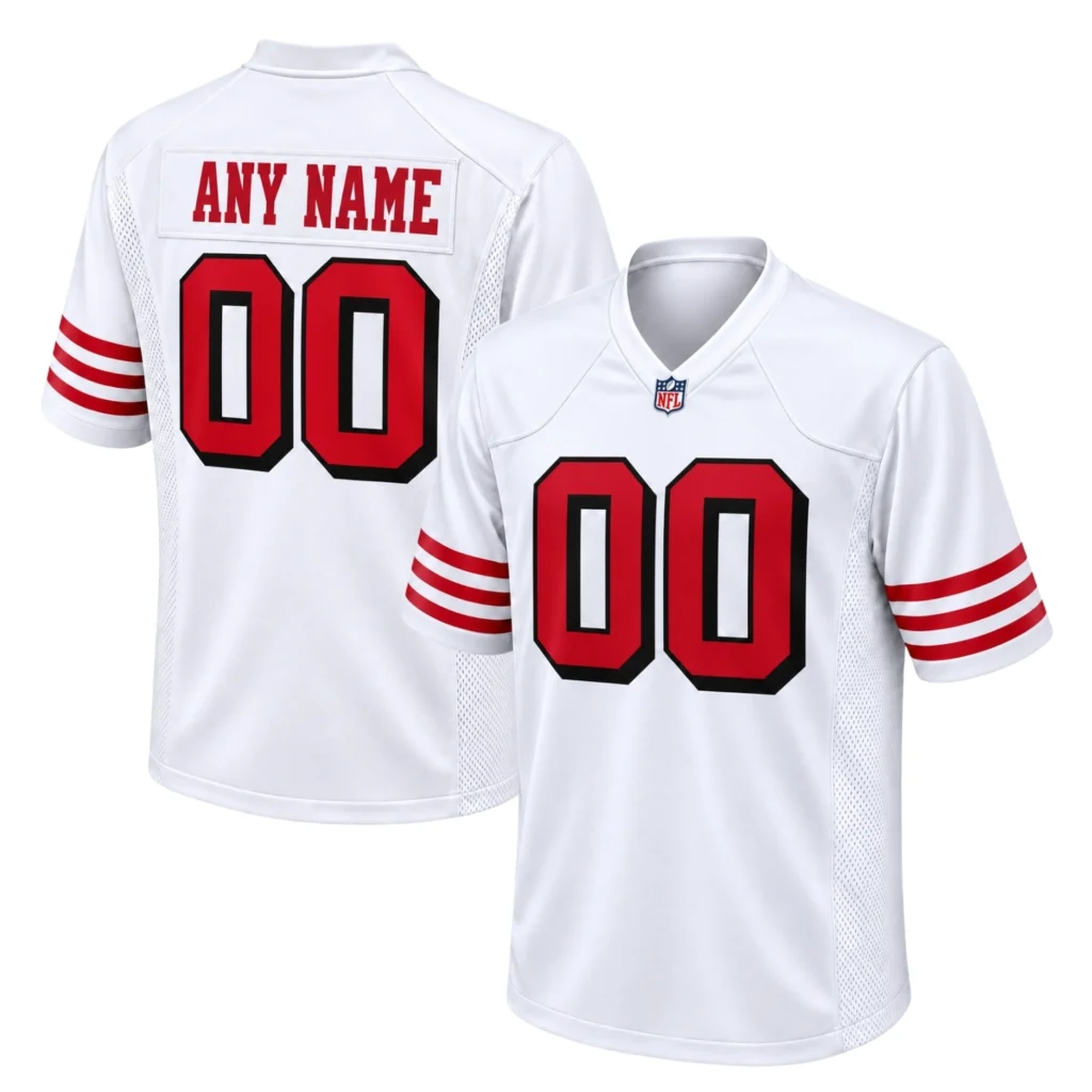 San Francisco 49ers White Jersey Brilliant Alternate Style