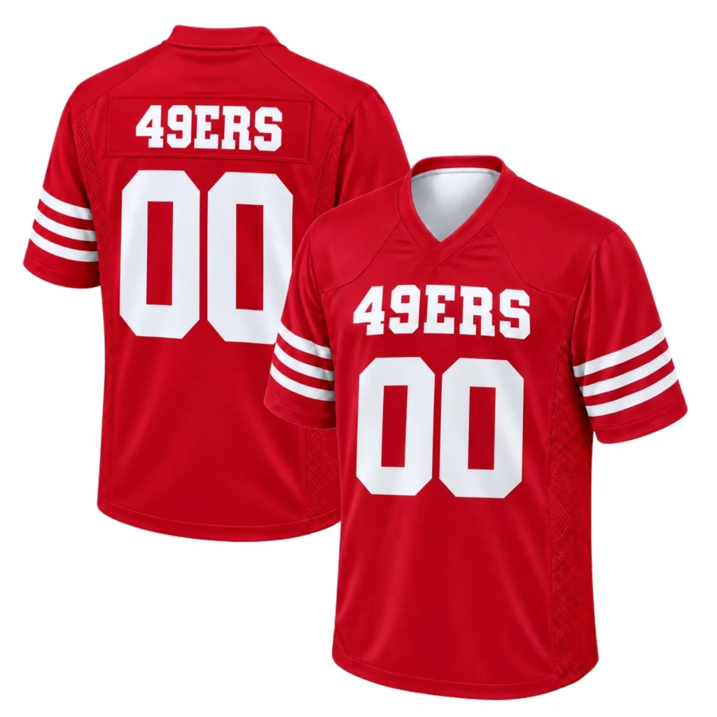 San Francisco Red Jersey Elite 49ers Team Style