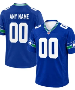 Seattle Seahawks Throwback Jersey 2026 Vibrant Custom Name and Number