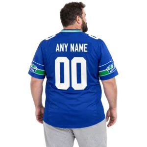 Seattle Seahawks Throwback Jersey 2026 Vibrant Custom Name and Number