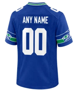 Seattle Seahawks Throwback Jersey 2026 Vibrant Custom Name and Number