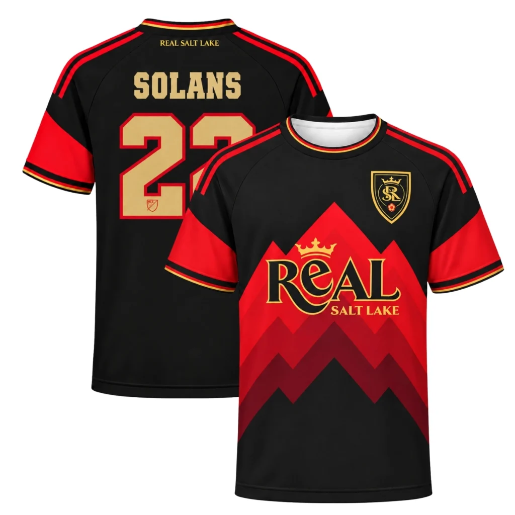 Sergi Solans RSL Black Jersey Remarkable Red Graphic
