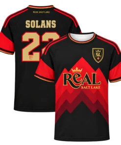 Sergi Solans RSL Black Jersey Remarkable Red Graphic