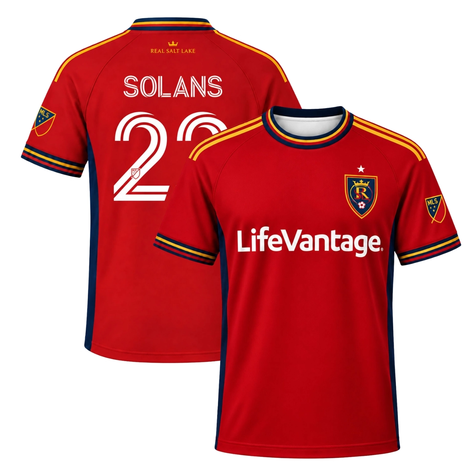 Sergi Solans RSL Jersey Bold Red Matchday Style