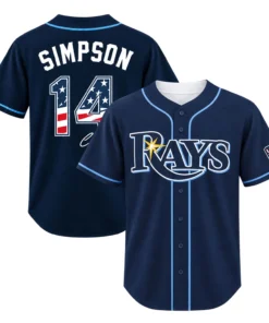 Simpson Tampa Bay Rays 2026 Jersey Remarkable Fan Gear