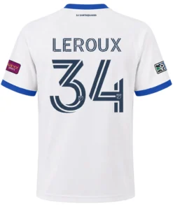 SJ Earthquakes Jersey Beau Leroux – Epic Fan Apperal