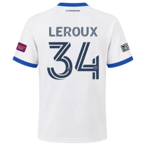 SJ Earthquakes Jersey Beau Leroux – Epic Fan Apperal