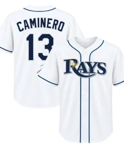 Tampa Bay Rays Home Jersey Junior Caminero Bold